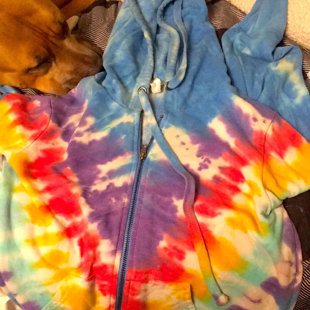 No Boundaries Tie Dye Hoodie Size SM
